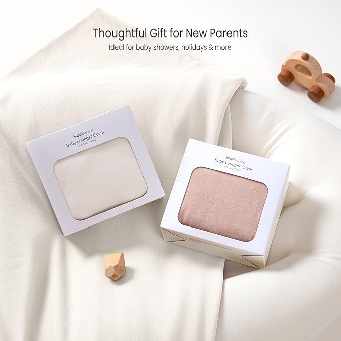 Baby Lounger Cover: Skin-Friendly & Breathable Slipcover for Lounging & Playtime - Snug Fit & Zipper-Free for Safty Daily Homeuse - Must Have for New Parents-CubbioJoy