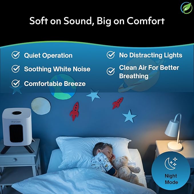 Air Oasis iAdaptAir 2.0 H13 HEPA Filter Air Purifier Reduces 99% of Viruses, Mold, Dust, Smoke, Pollen & Odors Quietest on The Market WiFi Compatible 1,325 Sq Ft of Clean Air-CubbioJoy