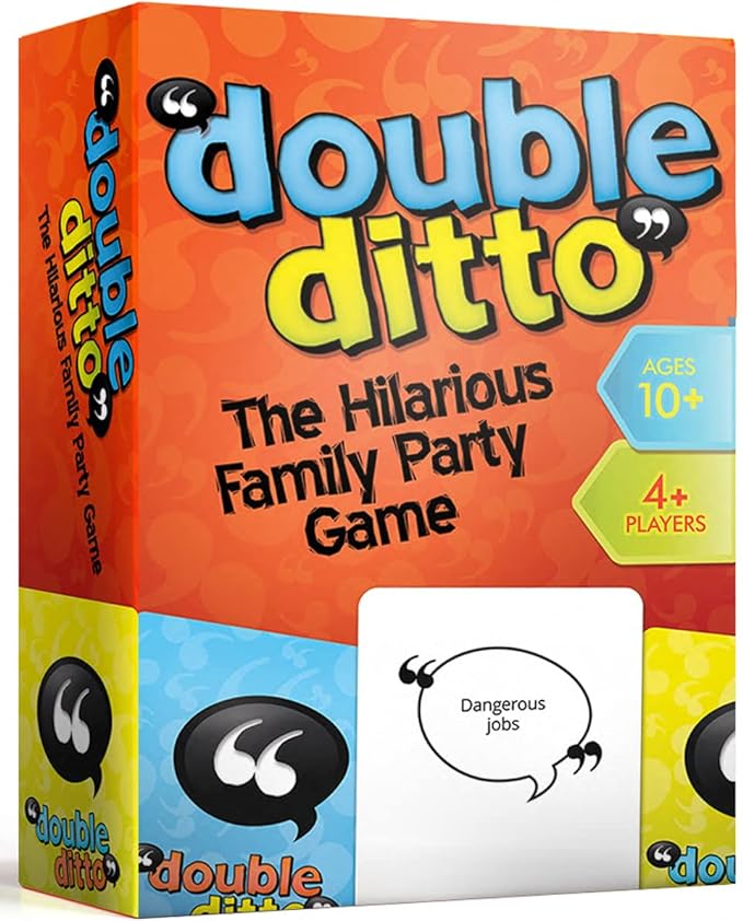 Inspiration Play Double Ditto - a Hilarious Award-Winning Family Party Game for 4-20 Players (Ages 8 and up)-CubbioJoy