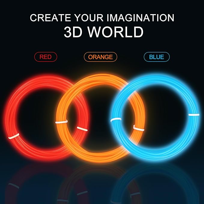 31 Colors 3D Pen Filament Refills Works with SCRIB3D PIKA3D MYNT3D 3D Pen, 16 Feet Per Color 1.75mm PLA 3D Printing Filament Refills, NOT FIT 3Doodler Start Pen-CubbioJoy