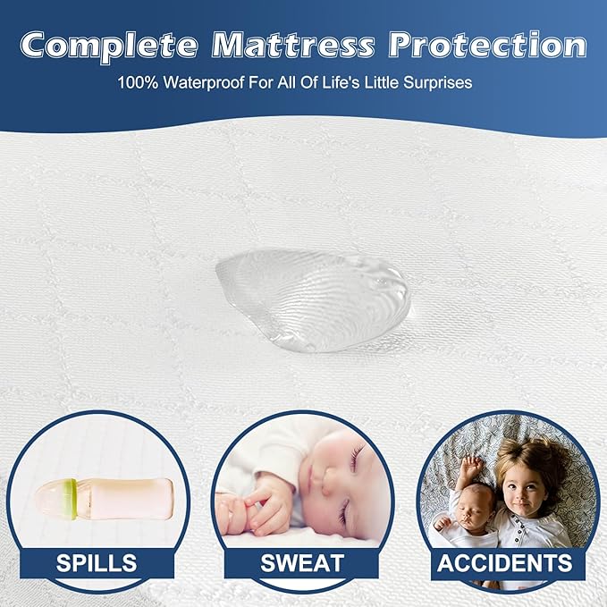 Baby Wedge Pillow for Newborn, Incline, Waterproof, Pregnancy Wedge, Premium Foam with Removable Cover, 15 x 12 x 2.6 inches-CubbioJoy