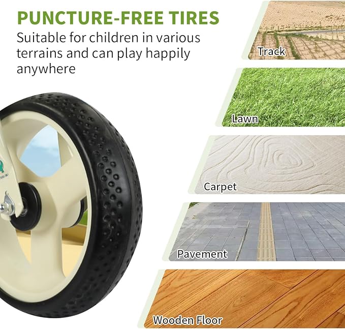 Dinosaur-Themed Toddler Balance Bike Toys for 2-7 Year Old Girls & Boys - Music & Lighting Effects, No-Pedal Training Bike, Best Gifts for Kids with Carbon Steel Frame & Adjustable Handlebar-CubbioJoy