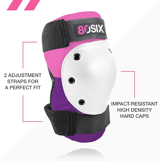 80Six Kids Multi-Sport Pad Set with Wristguards, Elbow Pads, and Knee Pads, Designed by Industry Leading Brand Triple 8-CubbioJoy