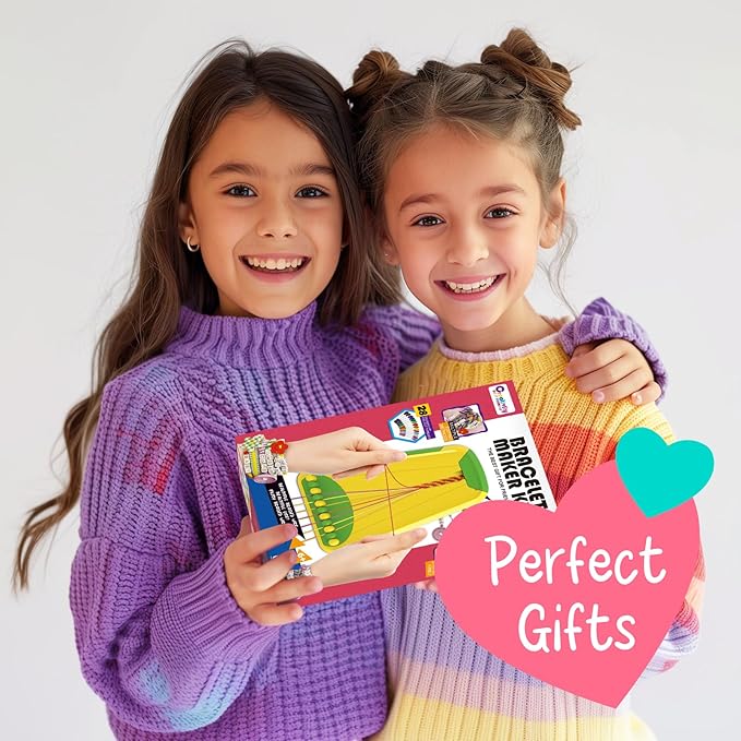 Bracelet Making Kit for Girls - Friendship Bracelet Kit - Christmas Gifts for Ages 6 7 8 9 10 11 12 Year Old Girl Birthday Gifts, Arts and Crafts for Kids Ages 8-12 Teen String Bracelets Maker Pink-CubbioJoy