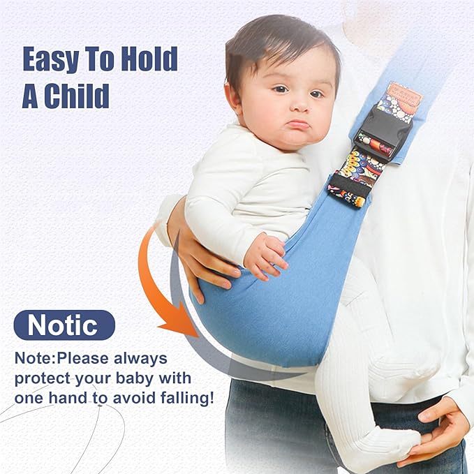 Baby Sling Carrier,Baby Sling,Toddler Carrier,Adjustable and Non-Slip Hip Seat Carriers Carrying 10-30 lbs(Star)-CubbioJoy