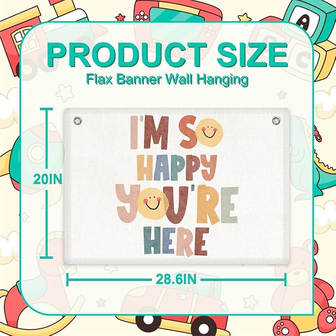 Boho Classroom Banner Wall Decor, Teacher Gits, Welcome Sign Wall Hanging Banner Flag, Classroom Decoration Nursery Toddler Kids Room Playroom Decor Wall Art Christmas Birthday Gifts-CubbioJoy