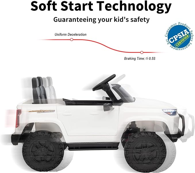 24V 10Ah Ride on Toy for Big Kids, 4WD 2 Seater Electric SUV Kids Car to Drive w/Remote Control, 4x200W Motors - White-CubbioJoy