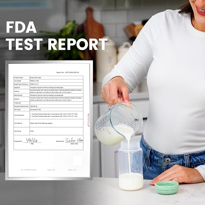 22oz Breast Milk Cooler for Work and Travel, 24 Hours All-Day Cooling, Large Capacity Portable Breastmilk Chiller with 2pcs Breastmilk Storage Bottle, Baby Feeding Essentials-CubbioJoy