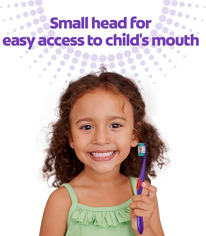 Colgate Extra Soft Kids Toothbrushes, Advanced Cavity Fighter Kids Toothbrush Pack, Extra Soft Bristles Help Remove Plaque and Stains for a Gentle Clean, for Children Ages 6 and Up, 4 Pack-CubbioJoy