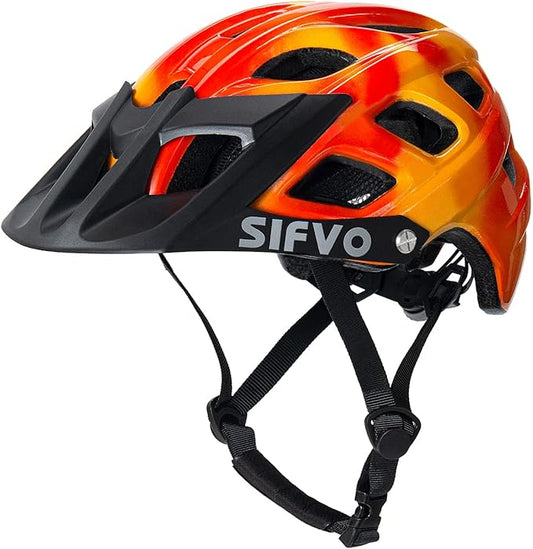 Kids Bike Helmet, SIFVO Kids Helmet 8+ Boys and Girls Bike Helmet with Cool Visor, Bike Helmets for Kids, Youth Bike Helmet Kids Mountain Bike Helmet Lightweight and Sturdy【55-58cm】-CubbioJoy