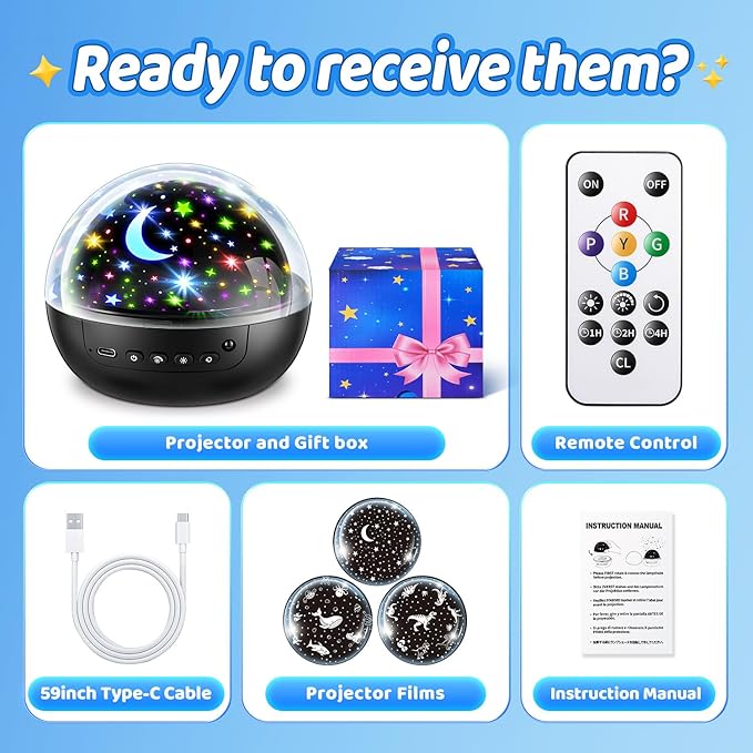 Dinosaur Toys for Kids 3-8 | 3D Films & 31 Colors & & 360° Rotate & Timer | Dinosaur Night Light Projector Toys for 2-10 Year Old Boys Room Decor Gift for Boys Jurassic World Jurassic Park Toys-CubbioJoy