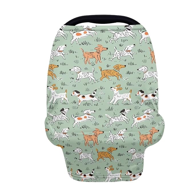 Binienty Cartoon Puppy Design Baby Stuff Car Seat Covers Womens Multi-use Cover Carseat Canopy, Elastic Lounger Canopy - Newborn Essentials, Nursing Top-CubbioJoy