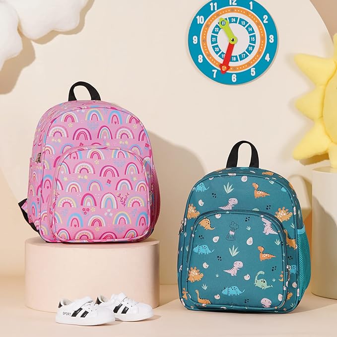 CLUCI Kids Backpack for Girls Toddler Backpack for Preschool Kindergarten Child Cute Daycare School Bookbag Travel Pink Rainbow-CubbioJoy