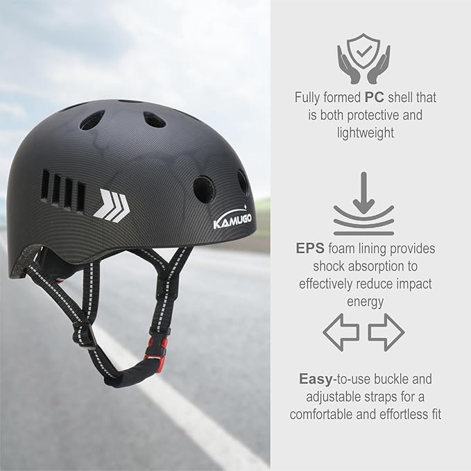 KAMUGO Kids Bike Helmet Set, Toddler Helmet for Ages 2-8 Boys Girls with Sports Protective Gear Set Knee Elbow Wrist Pads for Skateboard Cycling Scooter Rollerblading-CubbioJoy