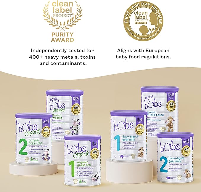 Bubs Goat Milk Infant Formula Stage 1, Infants 0-6 months, Made with Fresh Goat Milk, 14.1 oz-CubbioJoy