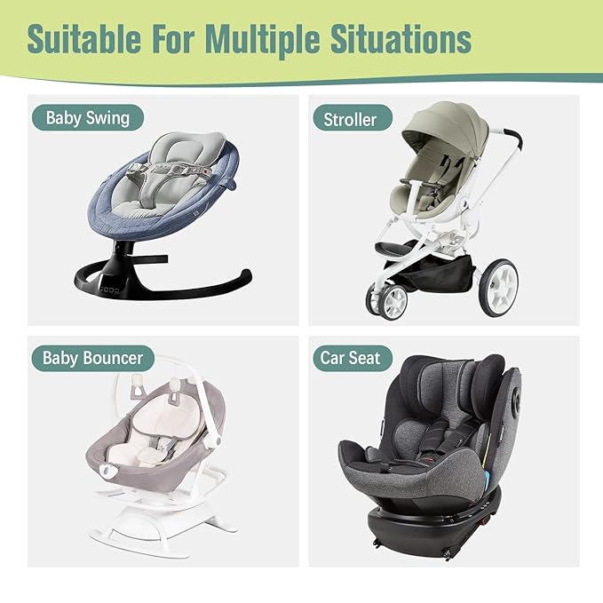 KAKIBLIN Baby Travel Pillow,Neck Pillows for Car Seat,Upgraded Baby Head Pillow,Toddler Head and Neck Support Pillow for Car Seat, Pushchair,Travel (Circle)-CubbioJoy