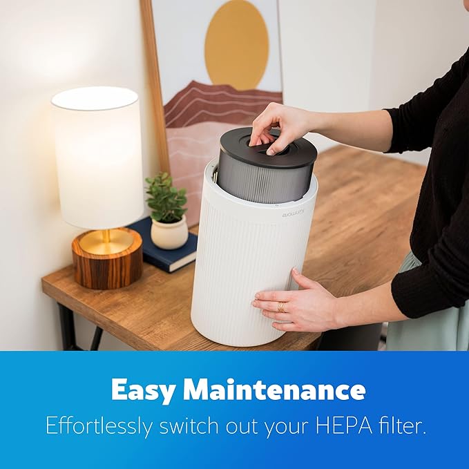 Kenmore PM1005 Air Purifier with H13 True HEPA Filter, Covers Up to 850 Sq.Foot, 25db SilentClean 3-Stage HEPA Filtration System for Office & Bedroom-CubbioJoy