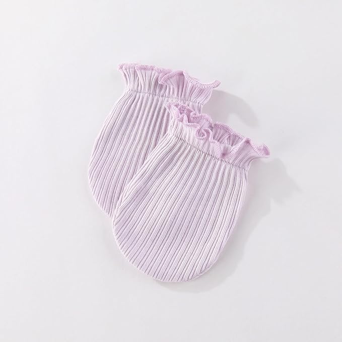 5 Pairs Baby Not Scratch Mittens 0-6 Months New Born Boy Girl Gloves Cute Infant Accessories-CubbioJoy