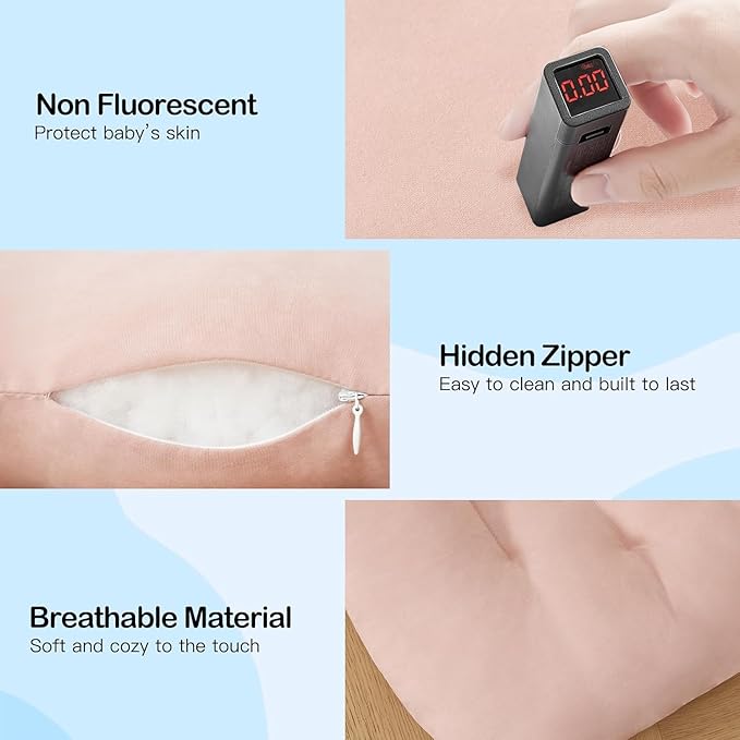 Baby Lounger for Newborn, Bionic Design Baby Lounger, Soft Organic Cotton Breathable Lounger for Infants 0-18 Months (Yellow)-CubbioJoy