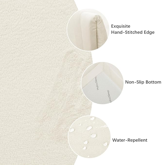 Baby Play Mat for Floor,1.3" Thick Memory Foam Tummy Time Mat,Water Repellent Soft Velvet Nursery Rug,Extra Large Non Slip for Crawling,Toddlers,Infants,Kids,Tatami Style for Living Room(Cream)-CubbioJoy