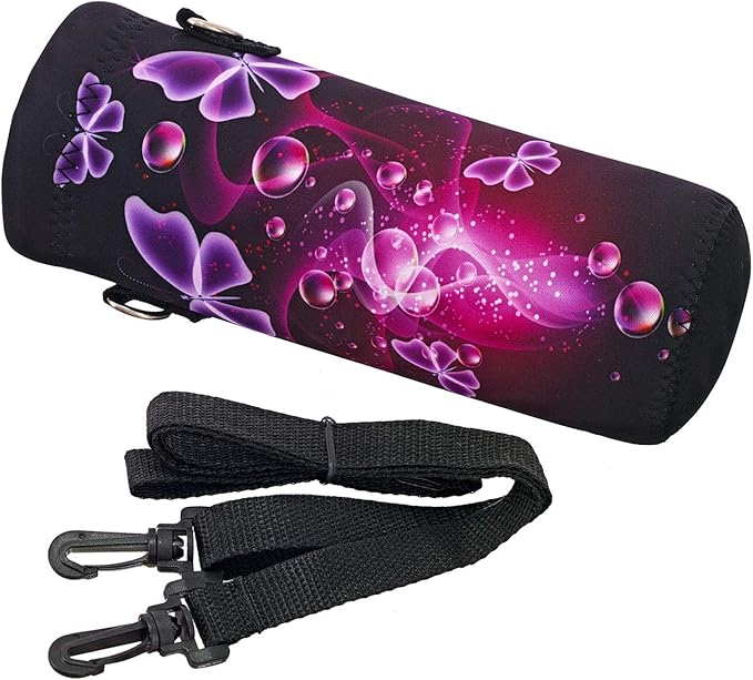 AUPET Water Bottle Bag Carrier,24oz/32oz Insulated Neoprene bottle Sling Holder Case Pouch Cover for 1000ML/750ML Bottles with Shoulder Strap for walking-CubbioJoy