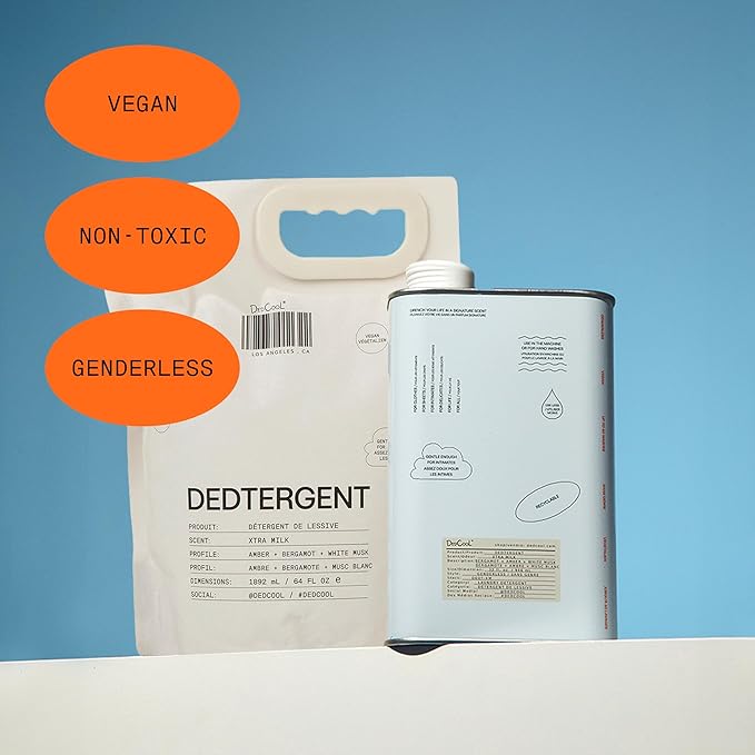 DedCool Liquid Laundry Dedtergent | Red Dakota | Bold Woody Fragrance Detergent | Removes Stains | Infused with Natural Essential Oils | Non-Toxic | 120 Washes | 64 fl oz-CubbioJoy