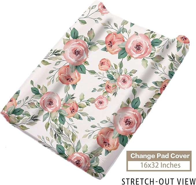 Custom Name Crib Bedding Set - Sika Deer & Fox Pattern, Personalized Nursery Bedding 3-Piece Set– Soft Blanket, Fitted Sheet, Changing Pad Cover – for Newborns Girls Nursery Gifts-CubbioJoy