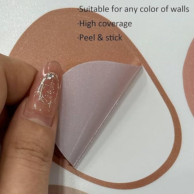 Boho Polka Dot Wall Decals 84 PCS, Boho Wall Sticker for Girls Room Living and Playroom Nursery, Removable Wall Decals Kids Room Decor Vinyl Murals DIY Cute Decorations (12 Sheets)-CubbioJoy