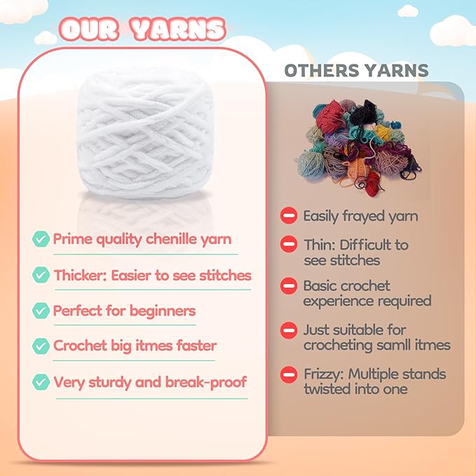 Cat Crochet Kit for Beginners-2PCS Calico Cats Crochet Kits for Adults Kids, Crochet Starter Kit with Step-by-Step Video Tutorials,Crochet Animal Kits Knitting Kit Learn to Crochet Kits-CubbioJoy