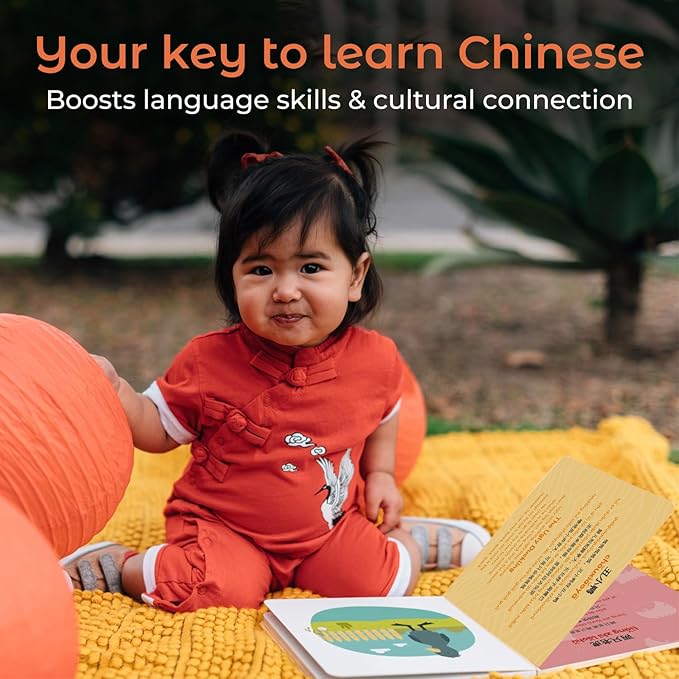Cali's Books Chinese Nursery Rhymes Book - Sound Books for Toddlers 1-3. Chinese Baby Book - Music Toys for Bilingual Children with Lyrics & Translation-CubbioJoy