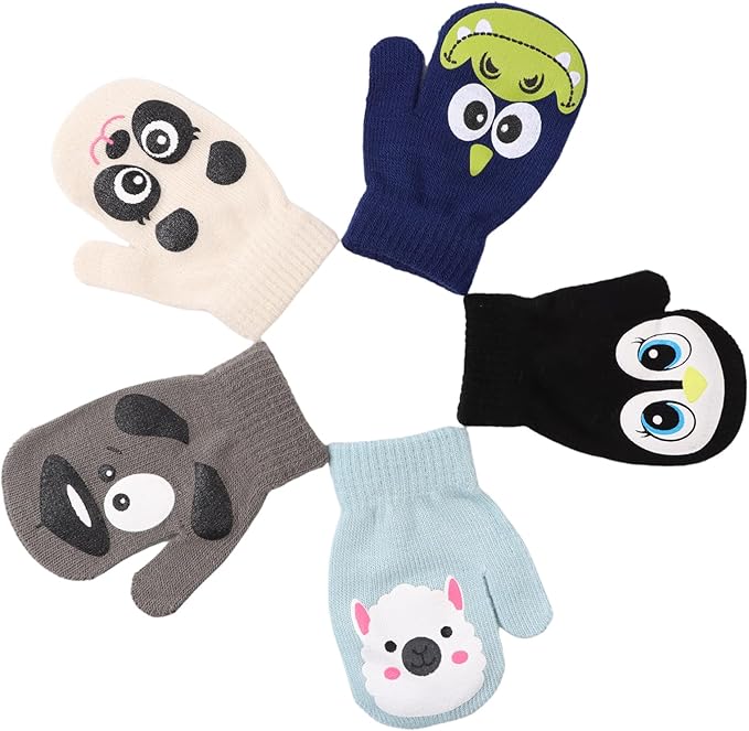 Baby Winter Mittens Toddler Stretch Knit Gloves Magic Warm Glove for Baby Boys Girls-CubbioJoy