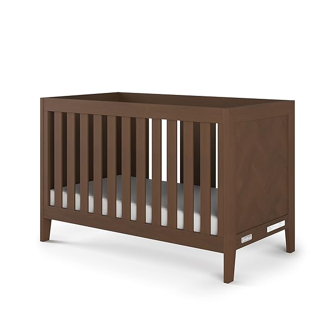 Child Craft Kieran 3 in 1 Convertible Crib, Baby Crib Converts to Day Bed, Toddler Bed, 3 Adjustable Mattress Positions, Non-Toxic, Baby Safe Finish (Toasted Chestnut)-CubbioJoy