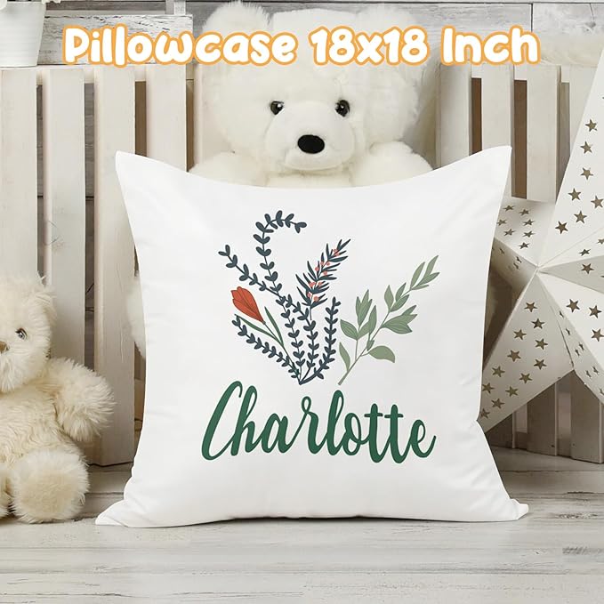 Custom Crib Bedding Set - Highland Cow Design Personalized Name Baby Nursery Bed 3 Pcs Set - Chic Soft Blanket with Dotted Backing, Sheet, Pillowcase for Newborn Girls Boys Gifts Color04-CubbioJoy