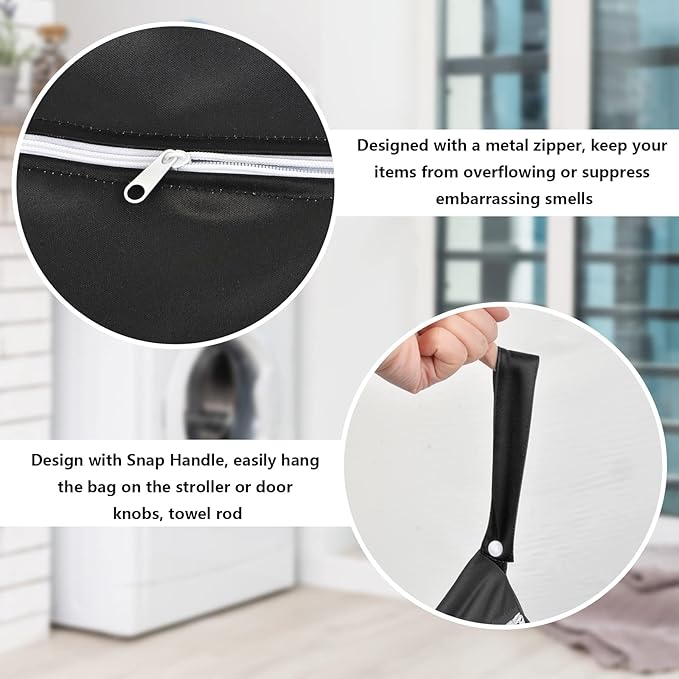 2 Pcs Large Travel Laundry Bags - Waterproof Wet Dry Bags for Gym Clothes, Swimming, Yoga-CubbioJoy