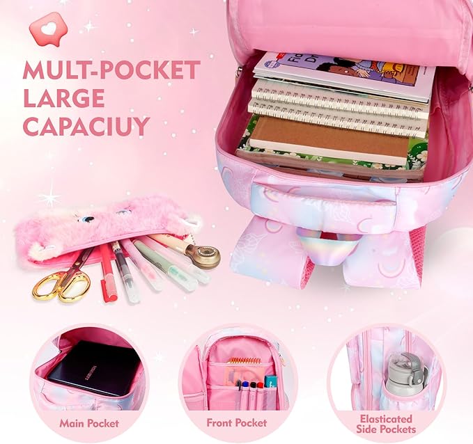 Aesthetic Kawaii Rainbow Backpack-CubbioJoy