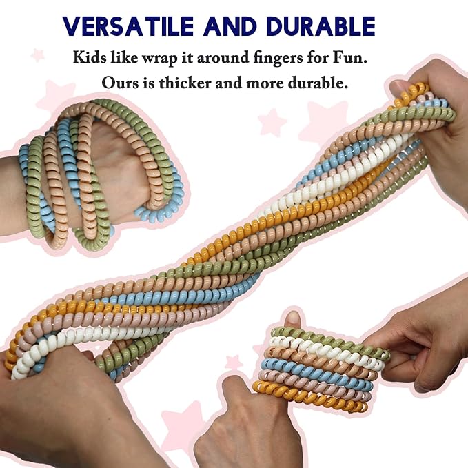 Chewy Necklace for Sensory Kids, 12 Pack Stretchy Fidget Bracelet Necklace for Boys with Autism ADHD SPD, Sensory Fidget for Kids 8-12 Reduce Biting Stress and Anxiety-CubbioJoy