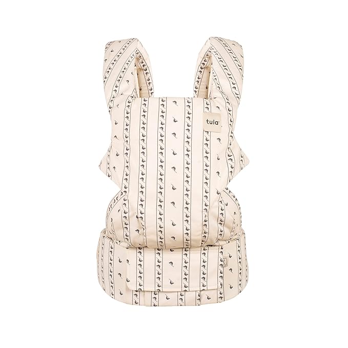 Baby Tula Explore Cotton Baby Carrier 7 – 45 lb, Adjustable Newborn to Toddler Carrier, Multiple Ergonomic Positions Front and Back, Soft and Supportive – Tula Coast, Folklore-CubbioJoy