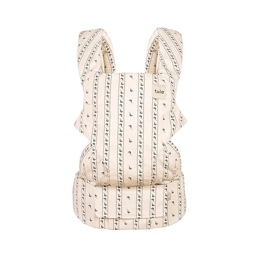 Baby Tula Explore Cotton Baby Carrier 7 – 45 lb, Adjustable Newborn to Toddler Carrier, Multiple Ergonomic Positions Front and Back, Soft and Supportive – Tula Coast, Folklore-CubbioJoy