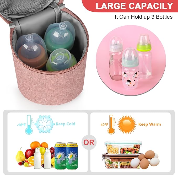 Accmor Breastmilk Cooler Bag, Insulated Baby Bottle Cooler Tote Bags for Nursing Mom Daycare-CubbioJoy