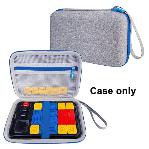 JCHPINE Hard Carrying Case for GiiKER Super Slide Brain Games, Protective Storage Holder for GiiKER Brain Teaser Puzzles Interactive Handheld Game Console Accessories (Blue Case Only)-CubbioJoy