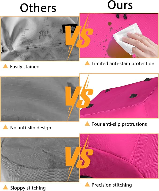 Car Seat Travel Bag for Airplane,Infant Seat Travel Bag with Shoulder Strap,Padded Car Seats Backpack with Reflective Stripes,Large Carseat Carrier Bag Travel Car Seat Cover,Pink-CubbioJoy