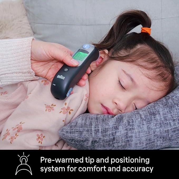 Braun ThermoScan 7 Digital Ear Thermometer for Adults, Babies & Infants, Age-Adjusted Fever Guidance, No. 1 Brand Recommended by Pediatricians-CubbioJoy