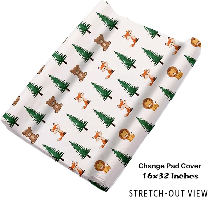 Custom Nursery Crib Bedding Set: Personalized Name 4 Piece Animal Theme Baby Crib Sets for Boys Girls - Toddler Double Layer Blanket Set, Comfortable Crib Bed Sheets for Baby Toddlers-CubbioJoy