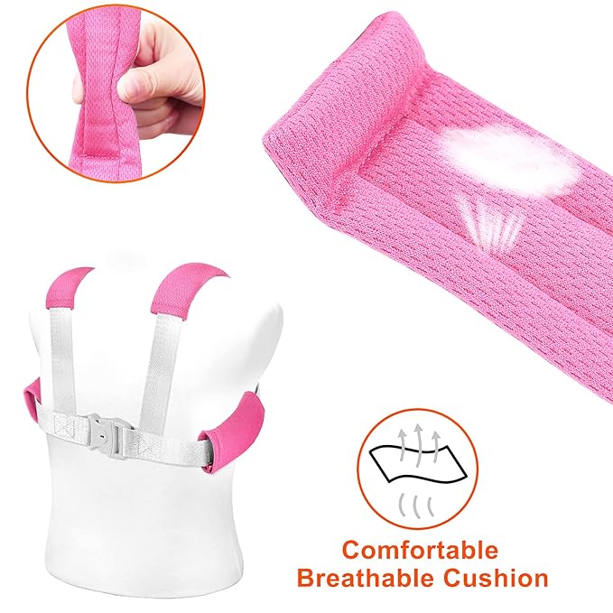 2 in 1 Toddler Leash Anti Lost Wrist Link Pink Safety Harness with Lock for Kids, Baby Leash Anti Lost Wrist Link Safety Wrist Link for Toddlers(Pink 8.2 Ft) …-CubbioJoy