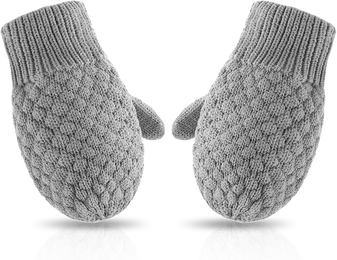 Baby Knit Mittens Toddler Boys Girls Gloves Winter Infant Newborn No Scratch Mitten 0-3 Years-CubbioJoy