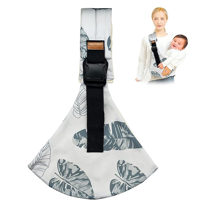 Baby Sling Carrier,Toddler Carrier, 2025 New Baby Sling,Portable and Lightweight Sling,Non-Slip Hip Seat Carrying 10-30lbs(Leaf)-CubbioJoy