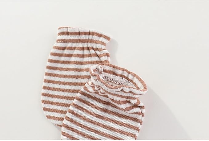 5 Pack Unisex New Born Boy Girls No Scratch Mittens Cotton Soft Baby Gloves Accessory 0-3 Months Infant Essentials-CubbioJoy