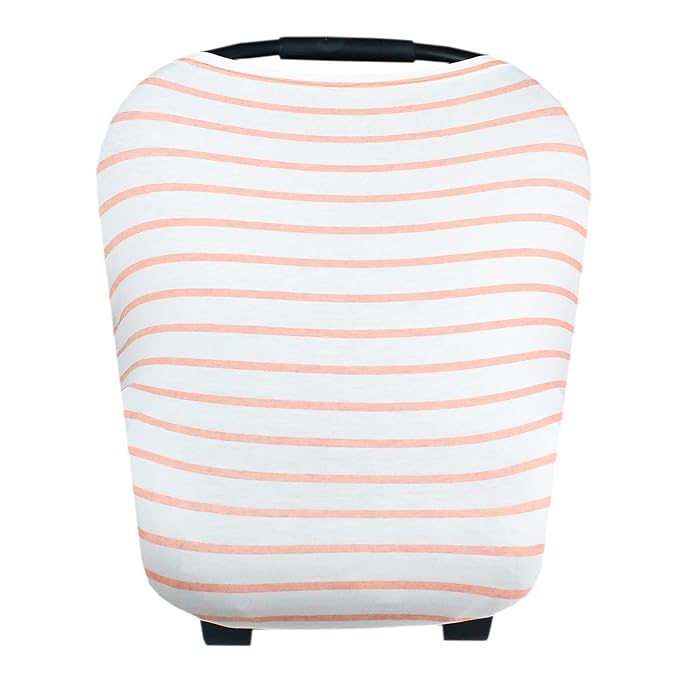 Copper Pearl Multi-Use Cover: Car Seat Covers, Nursing Cover, and Stroller Cover for Sun - Stretchy Fabric, All-Season Use, Stylish Designs, Easy Access for Moms - Lainey-CubbioJoy