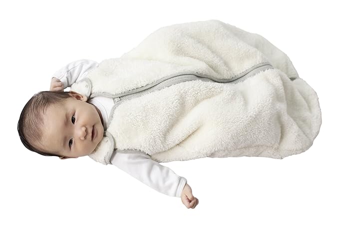 baby deedee Sleep Nest Teddy Sleeping Bag, Ivory, (Medium 6-18 Months)-CubbioJoy