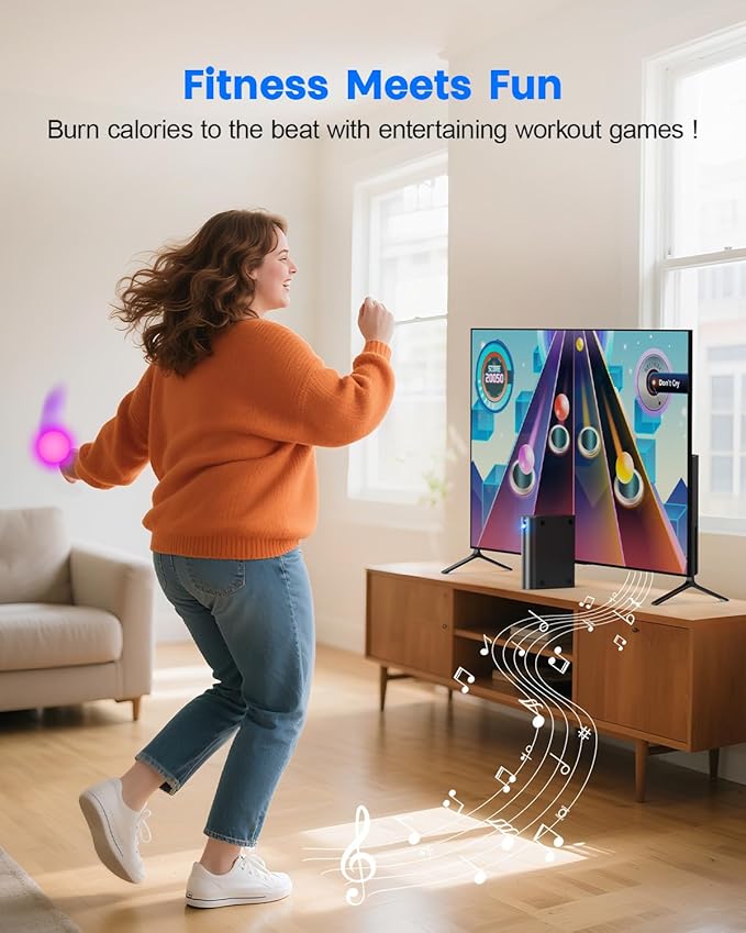 AR Motion Gaming Console for Kids & Families - Plug & Play Video Game System for Indoor Physical Play & Interactive Family Fun. Great for Gifts, Game Nights, Parties, Playtime and Playdates-CubbioJoy